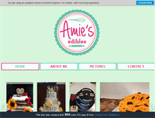 Tablet Screenshot of amiesedibles.com